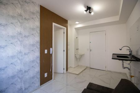Sala/Cozinha  de apartamento à venda com 1 quarto, 24m² em Paraíso do Morumbi, São Paulo