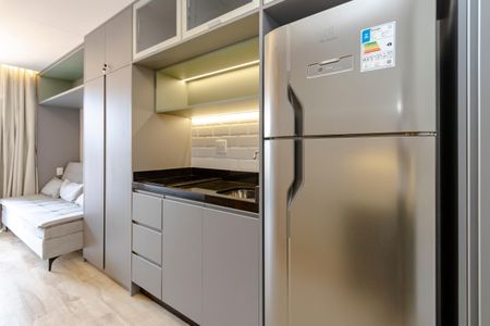 Studio de kitnet/studio para alugar com 1 quarto, 25m² em Jardim das Acacias, São Paulo