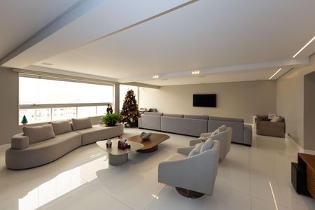 Sala de Estar de apartamento à venda com 4 quartos, 260m² em Vila da Serra, Nova Lima