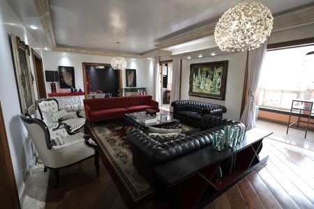 Sala de apartamento à venda com 5 quartos, 440m² em Vila Bastos, Santo André