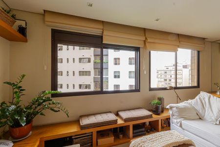 Sala de apartamento à venda com 1 quarto, 60m² em Vila Nova Conceição, São Paulo