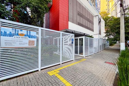 Studio para alugar com 31m², 1 quarto e 1 vagafachada do predio