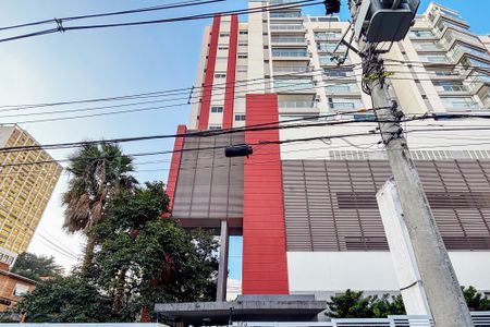 Studio para alugar com 31m², 1 quarto e 1 vagafachada do predio