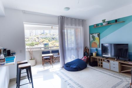 Sala de apartamento à venda com 2 quartos, 69m² em Vila da Serra, Nova Lima
