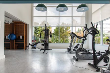 Studio para alugar com 35m², 1 quarto e 1 vaga Studio para alugar com 35m², 1 quarto e 1 vagaÁrea comum - Academia