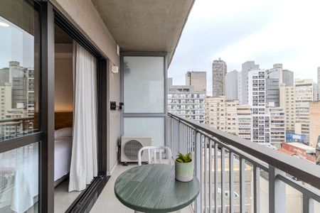 Studio à venda com 28m², 1 quarto e sem vagaVaranda