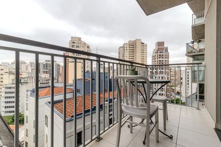 Studio à venda com 28m², 1 quarto e sem vagaVaranda