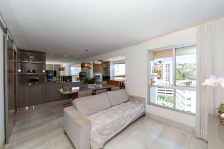 Sala de apartamento à venda com 3 quartos, 89m² em Buritis, Belo Horizonte