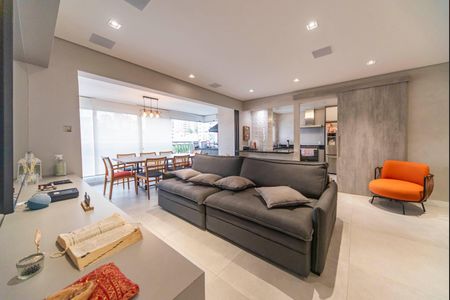 Sala de apartamento à venda com 4 quartos, 128m² em Vila Assunção, Santo André