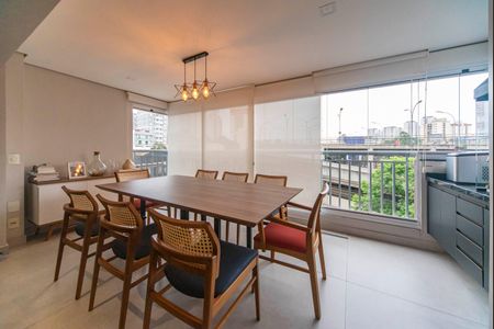 Varanda da Sala de apartamento à venda com 4 quartos, 128m² em Vila Assunção, Santo André