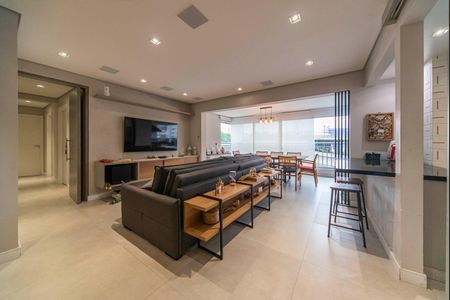 Sala de apartamento à venda com 4 quartos, 128m² em Vila Assunção, Santo André