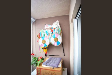 Varanda da Sala de apartamento à venda com 2 quartos, 52m² em Jardim Recanto, Diadema