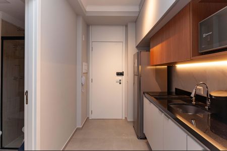 Studio para alugar com 25m², 1 quarto e sem vagaCozinha 