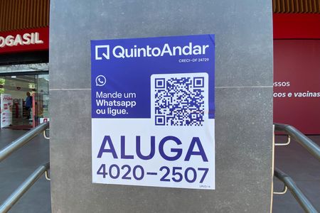 Studio para alugar com 36m², 1 quarto e 1 vagaPlaca