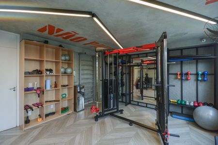 Apartamento para alugar com 35m², 2 quartos e 1 vaga Apartamento para alugar com 35m², 2 quartos e 1 vagaÁrea comum - Academia