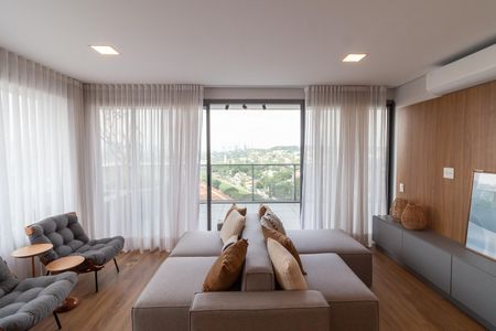 Sala de apartamento à venda com 2 quartos, 77m² em Pinheiros, São Paulo