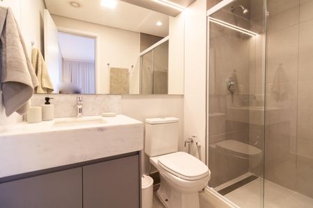 Apartamento à venda com 77m², 2 quartos e 1 vagaBanheiro da Suíte