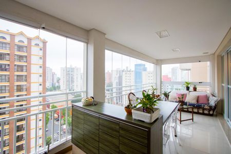 Varanda gourmet de apartamento à venda com 3 quartos, 180m² em Jardim Bela Vista, Santo André