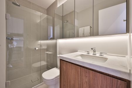 Banheiro Social de apartamento para alugar com 1 quarto, 25m² em Santa Cecilia, São Paulo