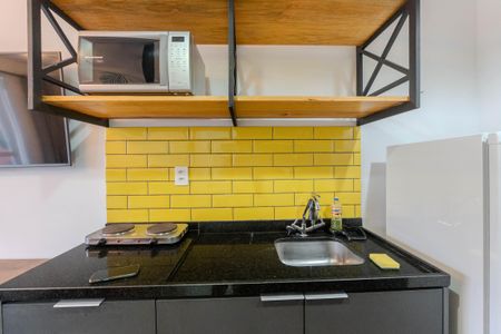 Studio para alugar com 24m², 1 quarto e sem vaga Studio para alugar com 24m², 1 quarto e sem vagaCozinha