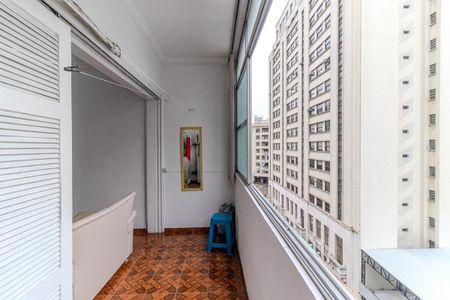 Varanda de apartamento à venda com 1 quarto, 52m² em Centro Histórico de São Paulo, São Paulo