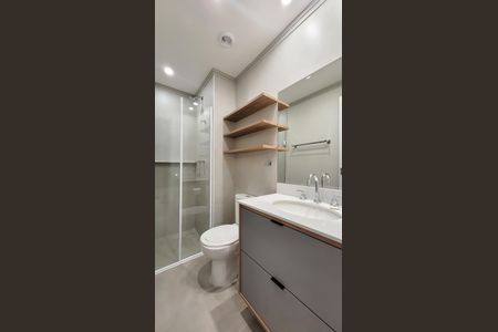 Banheiro Social de apartamento para alugar com 1 quarto, 36m² em Botafogo, Campinas