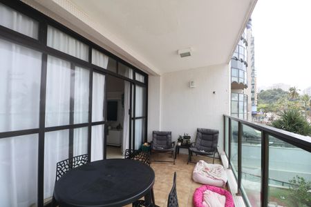 Varanda de apartamento para alugar com 4 quartos, 180m² em Vila Luis Antonio, Guarujá