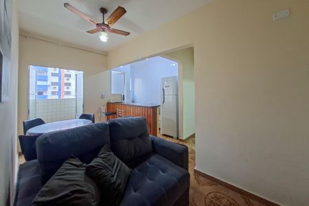 Sala de apartamento para alugar com 1 quarto, 40m² em Vila Tupi, Praia Grande