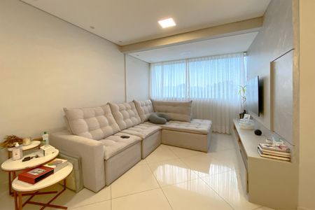 Sala de apartamento à venda com 3 quartos, 90m² em Palmares, Belo Horizonte