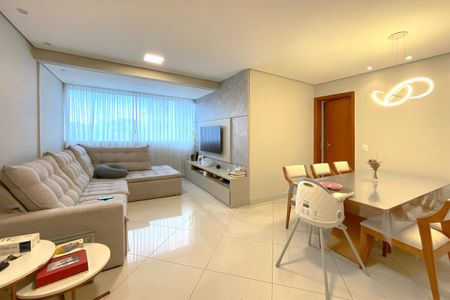 Sala de apartamento à venda com 3 quartos, 90m² em Palmares, Belo Horizonte