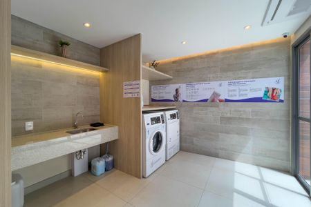 Studio para alugar com 27m², 1 quarto e sem vaga Studio para alugar com 27m², 1 quarto e sem vagaLavanderia