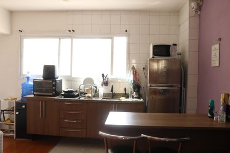 Sala/Cozinha de apartamento para alugar com 1 quarto, 43m² em Barra Funda, São Paulo