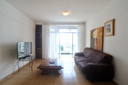 Sala de apartamento para alugar com 3 quartos, 125m² em Barra Funda, Guarujá