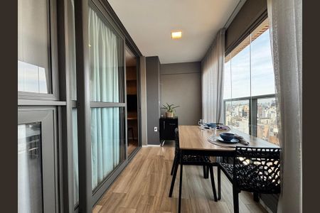 Studio à venda com 28m², 1 quarto e sem vagaVaranda