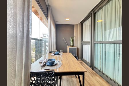 Studio à venda com 28m², 1 quarto e sem vagaVaranda