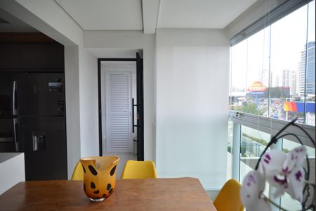 Varanda Gourmet de apartamento à venda com 2 quartos, 83m² em Parque Bandeirante, Santo André