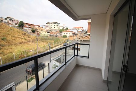 Varanda da Sala de apartamento à venda com 3 quartos, 83m² em Diamante, Belo Horizonte