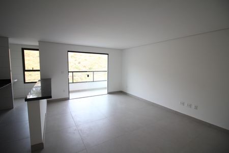 Sala de apartamento à venda com 3 quartos, 83m² em Diamante, Belo Horizonte