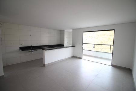 Sala de apartamento à venda com 3 quartos, 83m² em Diamante, Belo Horizonte