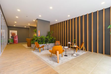 Studio à venda com 26m², 1 quarto e sem vaga Studio à venda com 26m², 1 quarto e sem vagaHall social