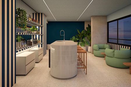 Apartamento para alugar com 34m², 2 quartos e sem vaga Apartamento para alugar com 34m², 2 quartos e sem vagaÁrea comum - Salão de Festas