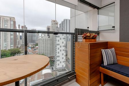 Studio para alugar com 26m², 1 quarto e sem vagaVaranda