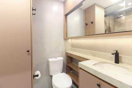 Studio para alugar com 23m², 1 quarto e sem vaga Studio para alugar com 23m², 1 quarto e sem vagaBanheiro