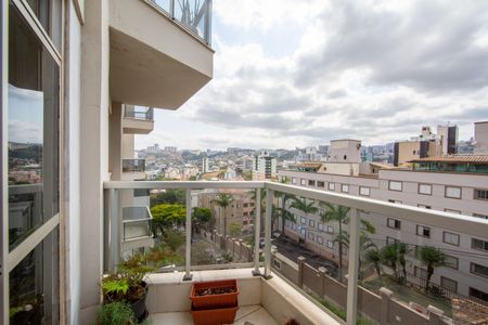 Varanda da Sala de apartamento à venda com 4 quartos, 157m² em Buritis, Belo Horizonte