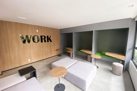 Área comum de kitnet/studio para alugar com 1 quarto, 29m² em Pinheiros, São Paulo