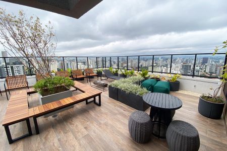 Studio para alugar com 29m², 1 quarto e sem vaga Studio para alugar com 29m², 1 quarto e sem vagaÁrea comum - Churrasqueira
