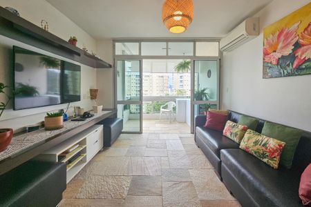 Sala de apartamento para alugar com 3 quartos, 89m² em Parque Enseada, Guarujá