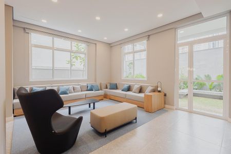 Apartamento para alugar com 31m², 1 quarto e sem vagaÁrea comum - Salão de festas