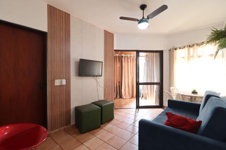 Sala de apartamento para alugar com 1 quarto, 48m² em Centro, Ribeirão Preto