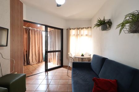 Sala de apartamento para alugar com 1 quarto, 48m² em Centro, Ribeirão Preto